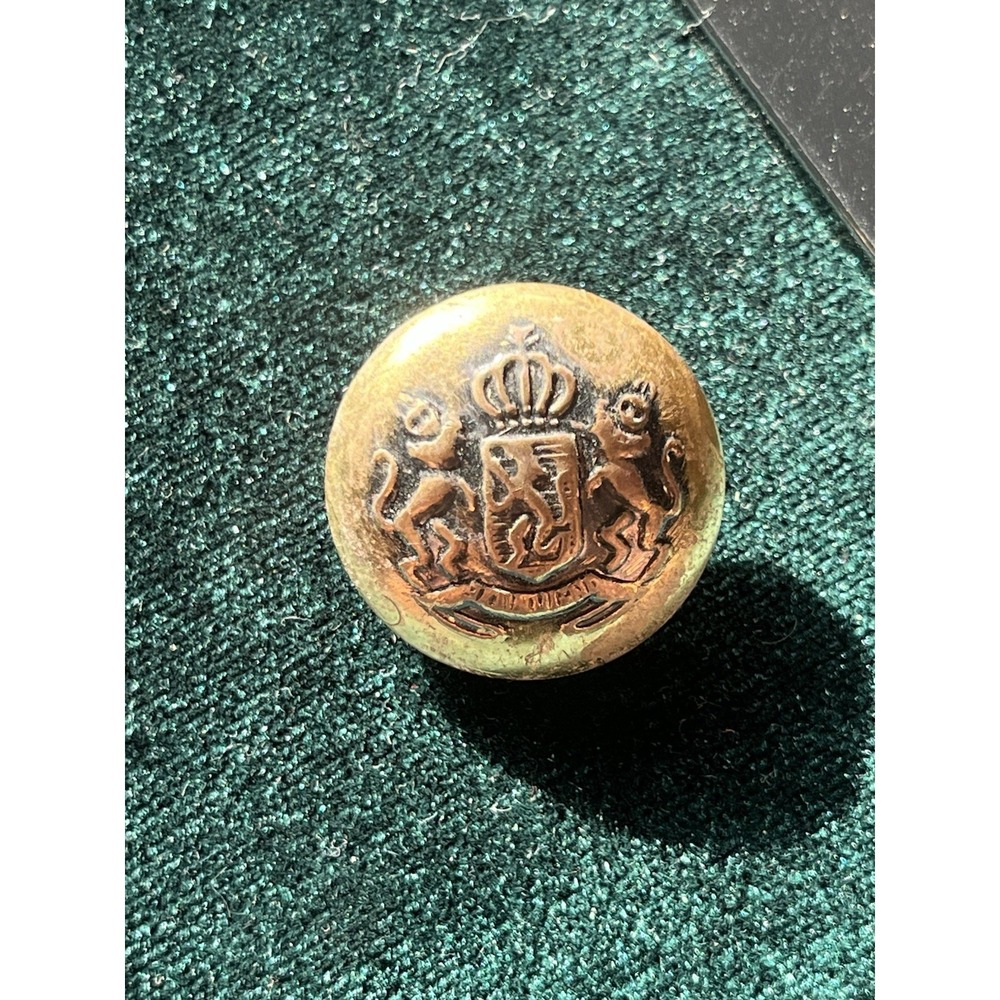 1930's Dutch Netherlands Officer's Gold‎ Button size about 11/16"